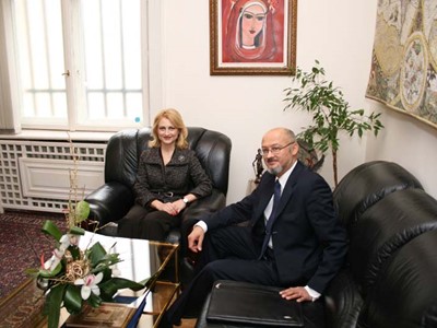 Работна среща между председателя на Държавната комисия по сигурността на информацията госпожа Цвета Маркова и извънредния и пълномощен посланик на Кралство Швеция Н. Пр. господин Пол Бейер, 20 март 2009 г., София