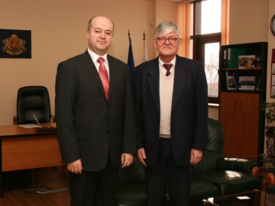 Working meeting of the Chairperson of SCIS Mr. Boris Dimitrov with Mr. Tom Barthel Hansen, Minister-Counsellor and Deputy Head of the Embassy of the Kingodm of Denmark to the Republic of Bulgaria, 5th of February 2014, Sofia, Bulgaria