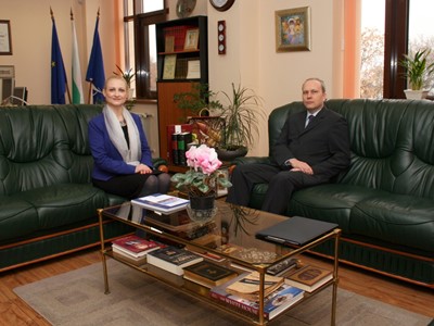 Working meeting of the Chairperson of the SCIS Mrs. Tsveta Markova with the Ambassador Extraordinary and Plenipotentiary of the Republic of Estonia to the Republic of Bulgaria H. E. Mr. Toomas Kukk, 7 March 2012, Sofia