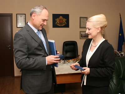 Working meeting of the Chairperson of the SCIS Mrs. Tsveta Markova with the Ambassador Extraordinary and Plenipotentiary of the Czech Republic  to the Republic of Bulgaria H. E. Mr. Pavel Vaczek, 8 November 2011, Sofia