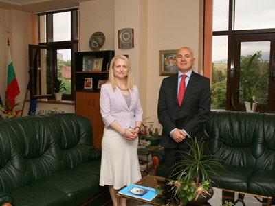 Working meeting of the Chairperson of the SCIS Mrs. Tsveta Markova with the Ambassador Extraordinary and Plenipotentiary of the Republic of Turkey to the Republic of Bulgaria H. E. Mr. Ismail Aramaz, 29 June 2011, Sofia