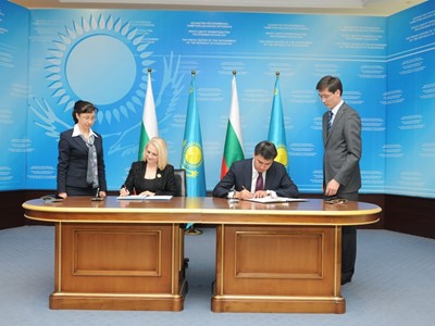 Signing of Agreement between the Government of the Republic of Bulgaria and the Republic of Kazakhstan on mutual protection of the classified information
