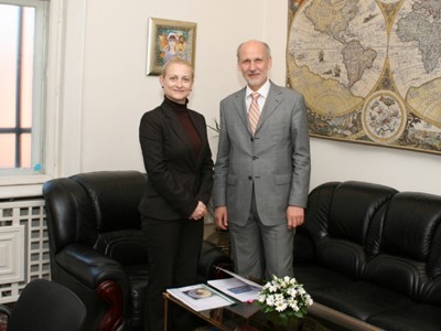 Working meeting of the Chairperson of the SCIS Mrs. Tsveta Markova with the Ambassador Extraordinary and Plenipotentiary of the Republic of Austria to the Republic of Bulgaria H. E. Mr. Gerhard Reiweger, 29 October 2010, Sofia