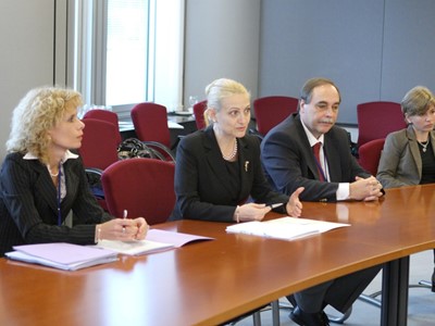 Working meeting of the Chairperson of the State Commission on Information Security Mrs. Tsveta Markova  with the Members of the European Parliament on behalf of the Republic of Bulgaria, 30 September 2010, Brussels, Kingdom of Belgium