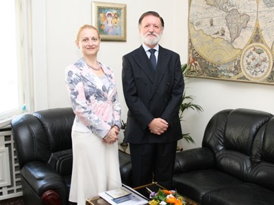 Working meeting of the Chairperson of the SCIS Mrs. Tsveta Markova with the Ambassador Extraordinary and Plenipotentiary of the Portuguese  Republic to the Republic of Bulgaria H.E. Mr. Rui Felix Alves, 15 July 2010, Sofia