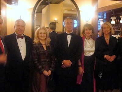 The Chairperson of the SCIS Mrs. Tsveta Markova during the Gala dinner, organized by the President of Union club Mr. Hristo Kurtev and under the patronage of the Ambassador Extraordinary and Plenipotentiary of Japan to the Republic of Bulgaria H.E. Mr. Tsuneharu Takeda, 29 April 2010, Sofia