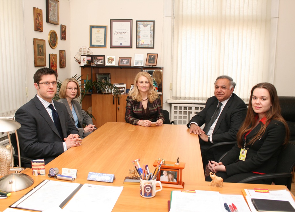Working meeting of the Chairperson of the SCIS Mrs. Tsveta Markova with representatives of the American Embassy, 12 March 2010, Sofia