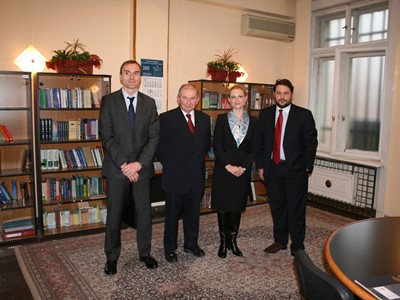 Working meeting between the Chairperson of the State Commission on Information Security Mrs. Tsveta Markova and the General delegate of the National Commission for the control on security tracings (CNSIS) of France Mr. Remi Recio, 2 December 2009, Sofia
