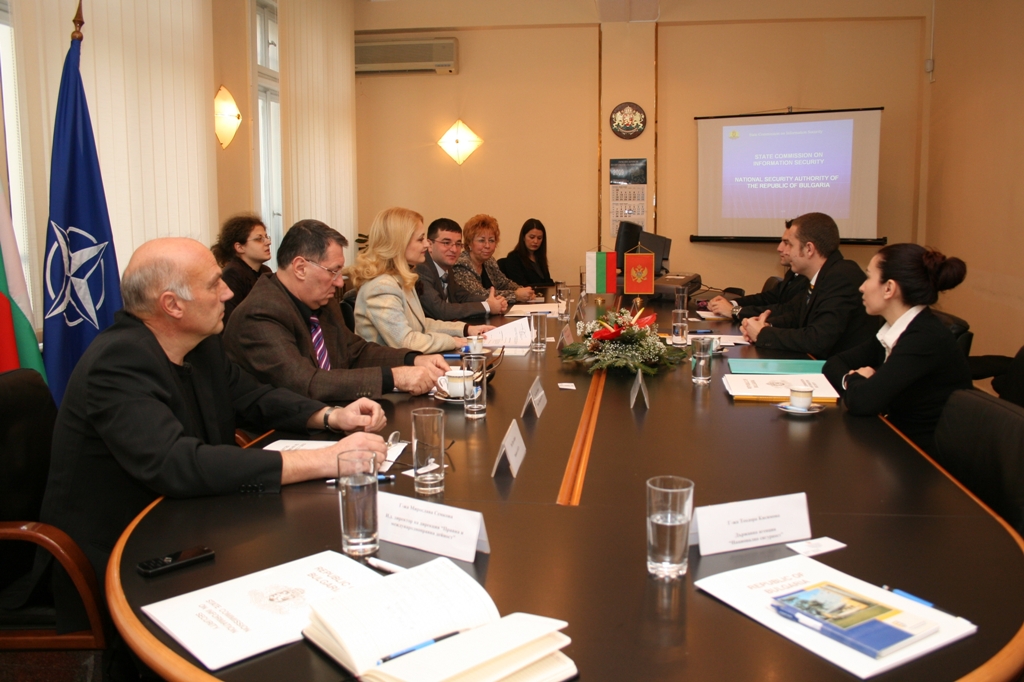 Consultation between the SCIS and the national security authority of Montenegro, 17 December 2009, Sofia