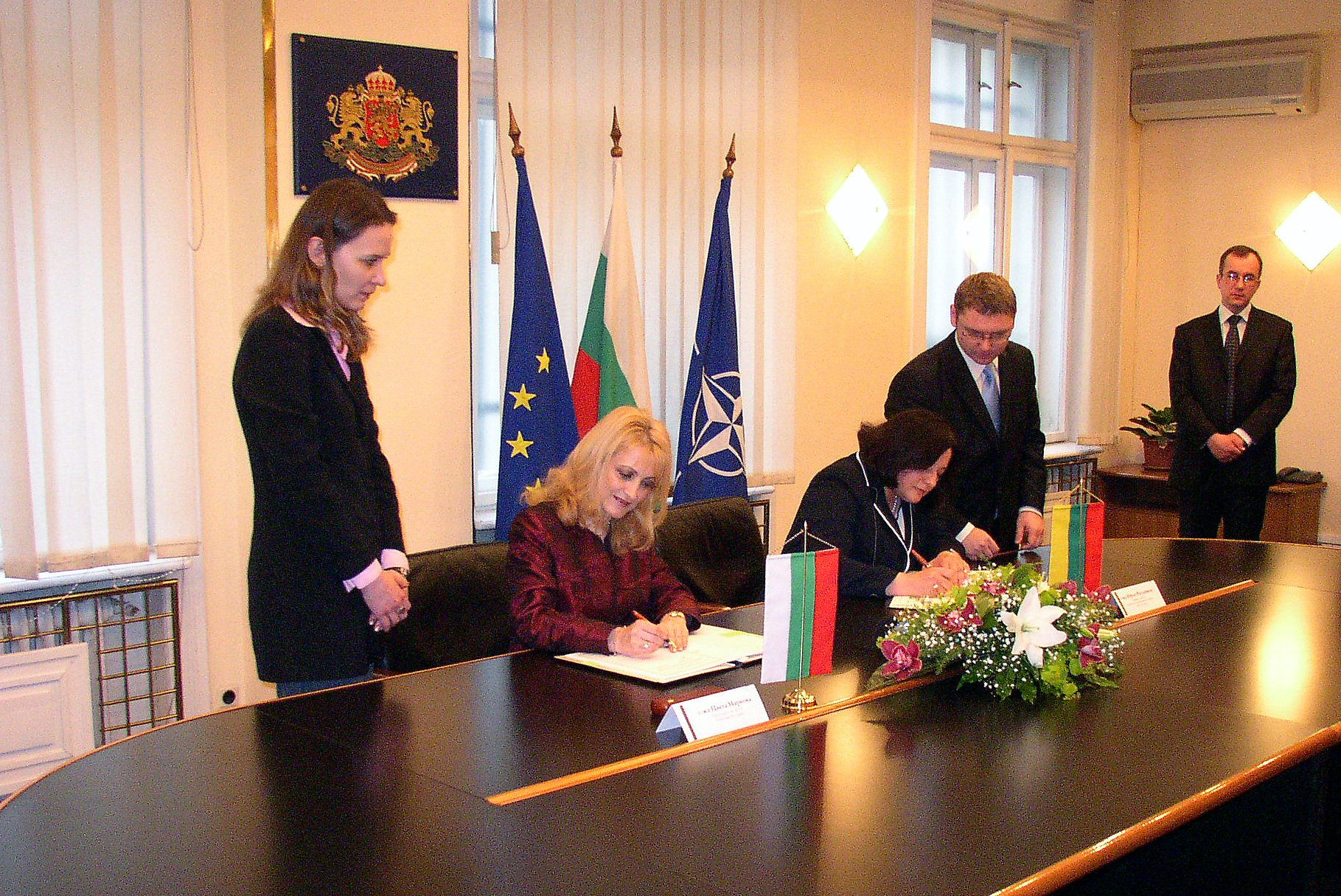 Signing of Agreement with Lithuania on mutual protection of classified information, 18 May 2007, Sofia