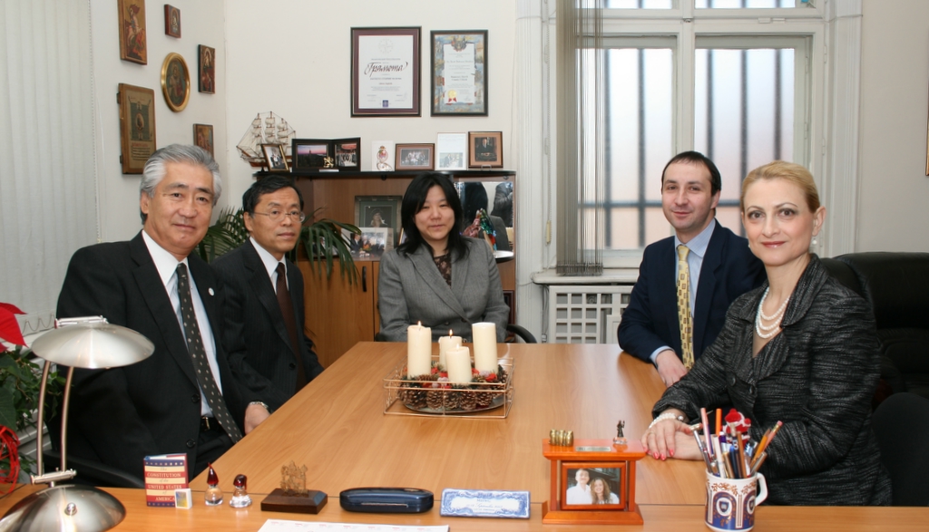 Working meeting between Mrs. Tsveta Markova, Chairperson of the State Commission on Information Security and Mr. Tsuneharu Takeda, Ambassador Extraordinary and Plenipotentiary of Japan, 10 December 2008, Sofia