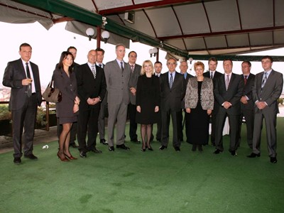 The Chairperson of the State Commission on Information Security Mrs. Tsveta Markova brings together the Ambassadors of the NATO member states, 10 April 2008, Sofia