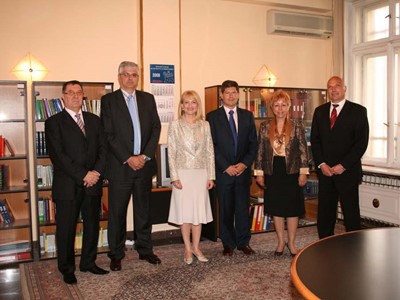 The Chairperson Mrs. Tsveta Markova and the members of the State Commission on Information Security with Mr. Eduardo Cano Romera and Mr. Alfonso Ballesteros, representatives from the European Commission during their visit in Sofia, 21-22 May 2008