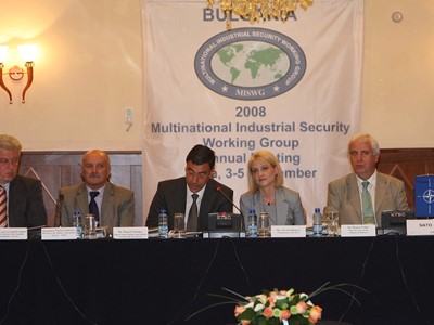 Ceremonial Opening of the 23th Annual Meeting of the Multinational Industrial Security Working Group, 3-5 September 2008, Sofia, Bulgaria