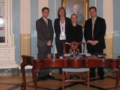 The Chairperson of the SCIS Mrs. Tsveta Markova singed the Protocol Amending the Security Annex to the Agreement between the Parties to the North Atlantic Treaty for Co-operation regarding Atomic Information, State Department of the USA, 18 June 2008, Washington