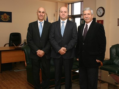 Working meeting of the Chairperson of SCIS Mr. Boris Dimitrov with the Ambassador Extraordinary and Plenipotentiary H.E. Mr. Shaul Kamisa-Raz and with Major-General (ret.) Gadi Shamni, 21st October 2014, Sofia, Bulgaria