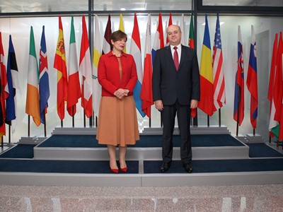 Protocol meeting between the leadership of SCIS and the Ambassador of the Republic of Turkey to the Republic of Bulgaria, Her Excellency Mrs. Aylin Sekizkök, 25th February 2021, Sofia