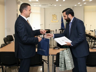 Protocol meeting between the leadership of SCIS and the Deputy Head of Mission in the embassy of the Islamic Republic of Pakistan in Sofia, 23th of June 2021, Sofia